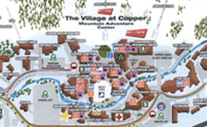 Image of a map of the Village at Copper